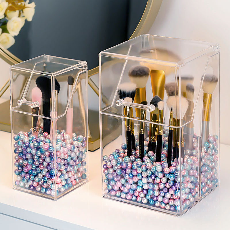 Brushes Organizer Storage Box Acrylic Cosmetic Make Up Organizer Clear Makeup