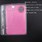 Butterfly Makeup Mixing Palette Half moon Heart Square Foundation Eyeshadow Eye Shadow Mixing Palette with Spatula