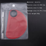 Butterfly Makeup Mixing Palette Half moon Heart Square Foundation Eyeshadow Eye Shadow Mixing Palette with Spatula