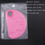 Butterfly Makeup Mixing Palette Half moon Heart Square Foundation Eyeshadow Eye Shadow Mixing Palette with Spatula