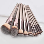 Luxury Champagne Makeup Brushes Set For Foundation Powder Blush Eyeshadow Concealer Lip