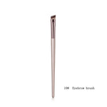 Luxury Champagne Makeup Brushes Foundation Powder Blush Eyeshadow Eyelash Concealer Lip Eye Blending Brush Make Up Brushes Set